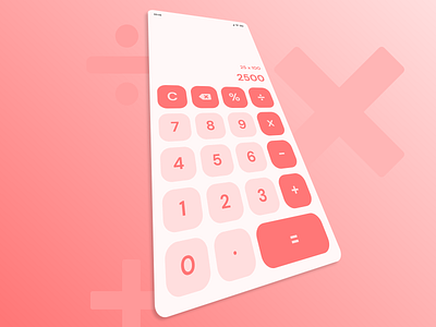 Daily UI - Calculator UI adobe xd calculator design daily ui dailyui dailyuichallenge design minimal ui ux