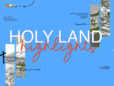Holy Land Highlights church church art church design church media design graphic design holy land illustration message series sermon series
