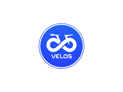 Velos Logo bicycle brand design brand identity branding design flat illustration logo logotype typography vector