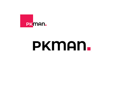 Pkman Logo brand design brand identity branding design flat logo logotype minimal typography vector