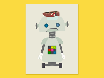 Retro Robot Robo Fashionista illustration robots vector