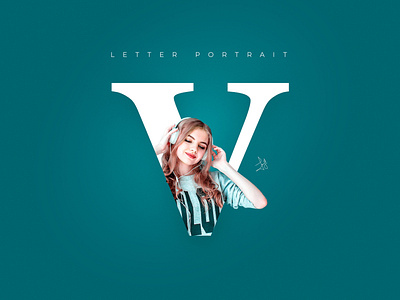 Letter Portrait Text Effect in Photoshop || Speed-Art