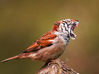 The Wild Sparrow || Photo Manipulation in Photoshop art artsnpaper branding design graphic graphic design graphicdesign graphics illustration image manipulation manipulation photoshop photoshop tutorial