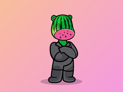First look of Vatermelon character 3d animation art branding design graphic design illustration image manipulation logo minimal motion graphics photoshop tutorial ui vector