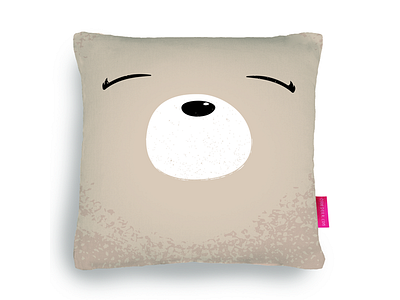 My polar bear face cushion cushion cute face fat furnishing kawaii ohh deer pillow plump simple