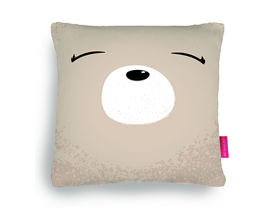 My polar bear face cushion