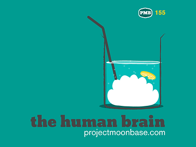 the human brain brain cocktail drink me illustration lemon projectmoonbase refraction retro straw