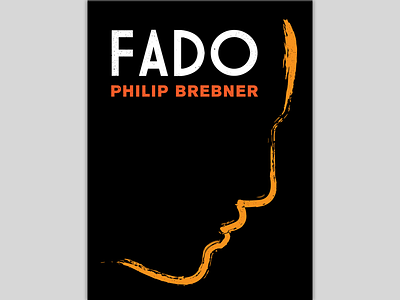 Fado Face Book cover black book ebook face fado illustration orange profile silhouette