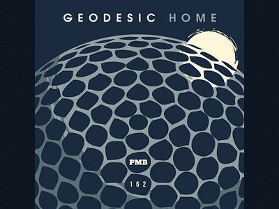 Geodesic Home blue dome geodesic graphic design home illustration projectmoonbase