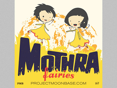 Mothra Fairies, Female Duos from Around the World. cover cute fairies fairy fire girls illustration mothra projectmoonbase yellow