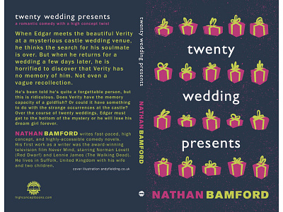 Twenty Wedding Presents by Nathan Bamford (Paperback) cover green illustration nathan bamford paperback pink presents selfpub wedding