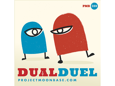 Dual Duel character cyclopse fun illustration retro simple unusualmusic