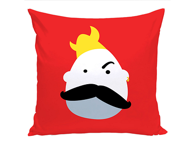 Moustache Viking character childrens eyebrow fun helmet illustration kids moustache quizzical red simple