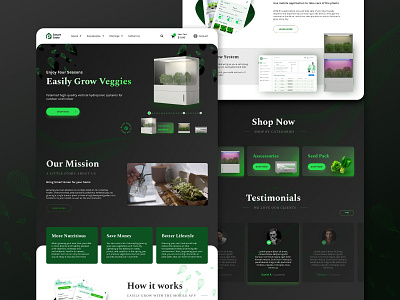 Smart Grow web product showcasewebsite uiuxdesign