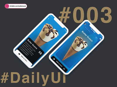 Ice Cream 003 daily daily 100 challenge daily ui dailyui design ice ice cream icecream landing landing page landing page design landingpage landscape mobile mobile app mobile design ui ux