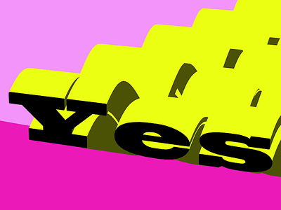Yes wave graphicdesign motion motion design motion graphics popart type typogaphy