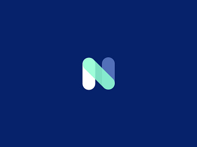 Nórdico Studio new logo blue branding design logo studio