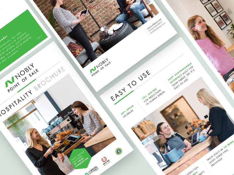 NoblyPOS Brochure branding company desiginspiration brochure design