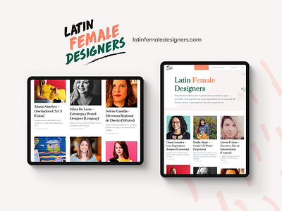 Latin Female Designers blog designer latin latin america latina life stories ux website women