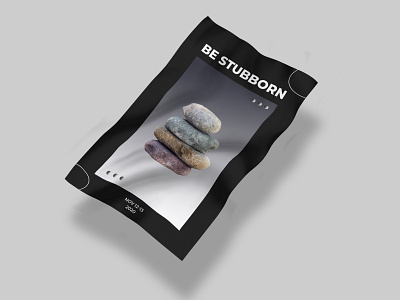 Be Stubborn branding design illustration logo minimal typography vector