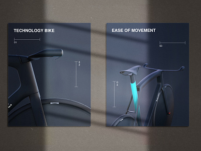 Technology Bike baner bike branding design illustration logo minimal poster technology typography