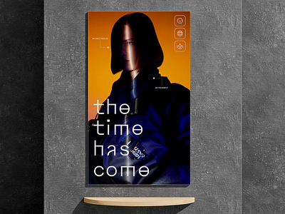 THE TIME HAS COME baner branding creative design graphic design illustration minimal poster typography ui