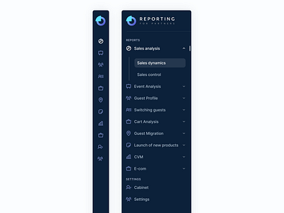 Dual-tier Sidebar navigation crm dashboard design dual tier elements management minimal navigation product service settings sidebar sidebar navigation ui uxui