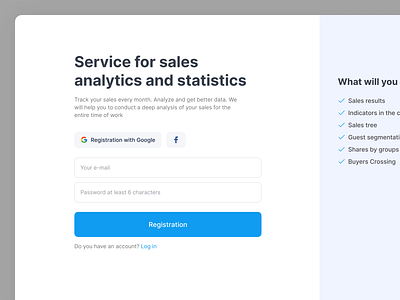 Saas Log in page creative crm design desktop forms input interface landing page log in minimal product profile regestration saas service tech typography ui uxui web