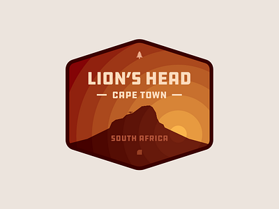 Lions Head Badge badge design illustration illustrator outdoor badge vector wallpaper