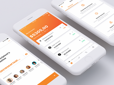 Crypto Wallet App Design app app design cryptocurrency ios sketch sketchapp ui design uiux user experience user interface ux design