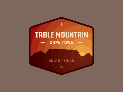 Table Mountain Badge badge badge design illustration illustrator vector wallpaper