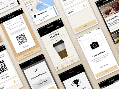 Mugg & Bean App Snapshot coffee coffee shop ios loyalty app sketch sketchapp ui design uiux ux design web design