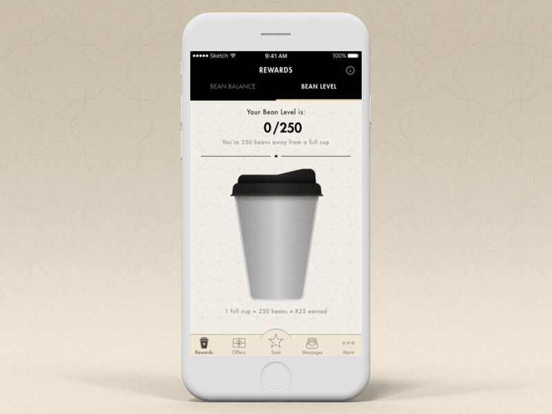 Mugg & Bean App Rewards Mechanism