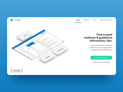 Medtech Landing Page design graphic design landing page medtech sketch sketch app startup web design website