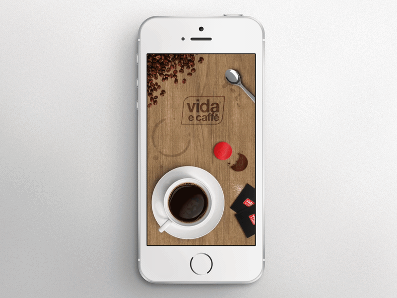 Vida e caffè Skeuomorphic App Concept app animation app concept app design flinto interaction interaction design ios muzli skeuomorphic skeuomorphism ui ux design ui ux