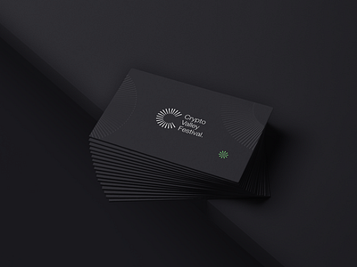 Crypto Valley Festival Identity branding business card concept visual identity