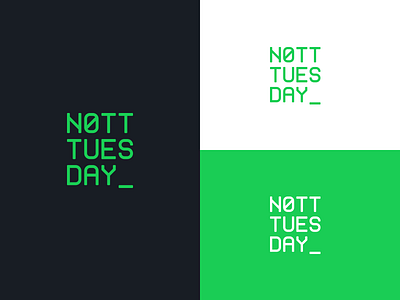 Nott Tuesday Logo logo logotype mark visual identity