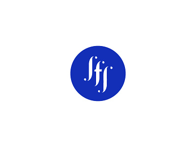 Unused Logo blue company initials logo mark sfs unused