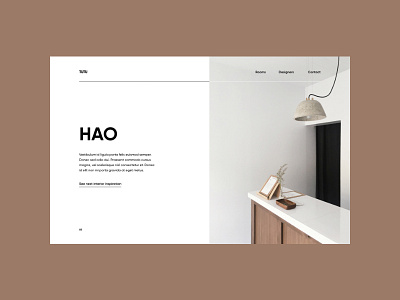 HAO concept (No. 000) concept design ui website