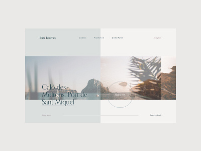 Ibiza Beaches concept (No. 0006) concept design home homepage ui website