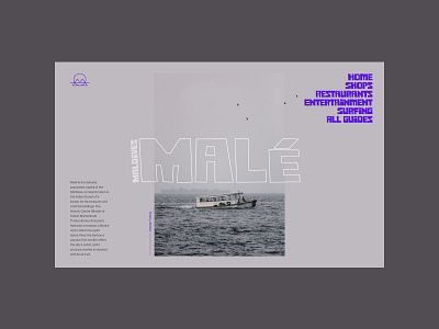 Malé, Maldives layout (No. 007) concept design home homepage logo typography ui website