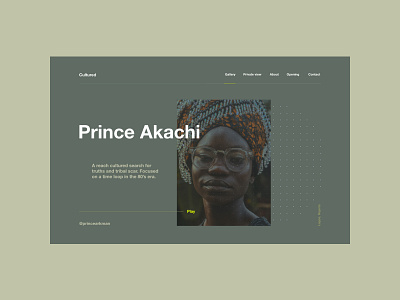 Prince Akachi Unsplash photographer concept (No. 008) concept design home homepage ui website