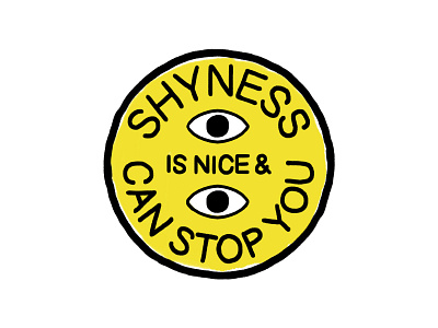 2019 resolution 2019 2020 art design doodle eye fear hand drawn illustration introvert morrissey shyness vector yellow