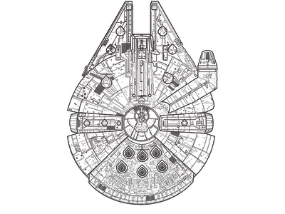 Millennium Falcon designs, themes, templates and downloadable graphic ...