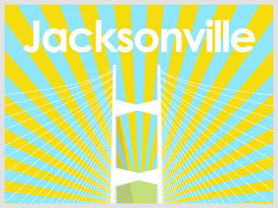 Jax branding bridge city design flag florida graphic design illustration jacksonville vector