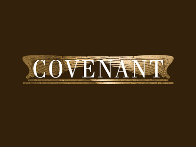 Covenant ark branding design gold foil graphicdesign illustration typography wings
