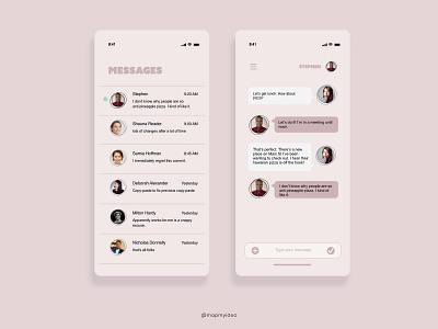 DailyUI 013: Direct Messaging 013 adobexd app dailyui dailyuichallenge ui ux