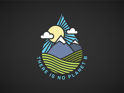 There Is No Planet B (v2) climate art climate crisis earth day geometric global warming logo minimal minimalis nature no planet b pollution save our planet simple there is no planet b vector illustration