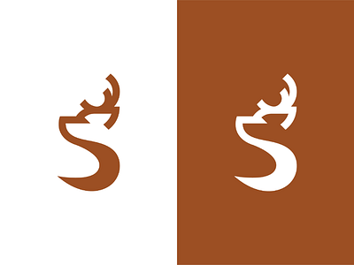 S + Deer Logo Concept animal animal logo deer deer logo design elegant hunter letter logo logotype luxury minimalist modern s simple