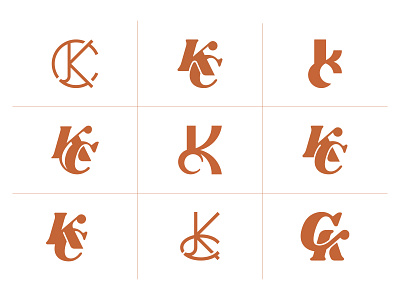 KC Initials Logo Explorations branding ck initial logo design graphic design initial logo kc initial logo logo minimalist minimalist logo monogram simple vector